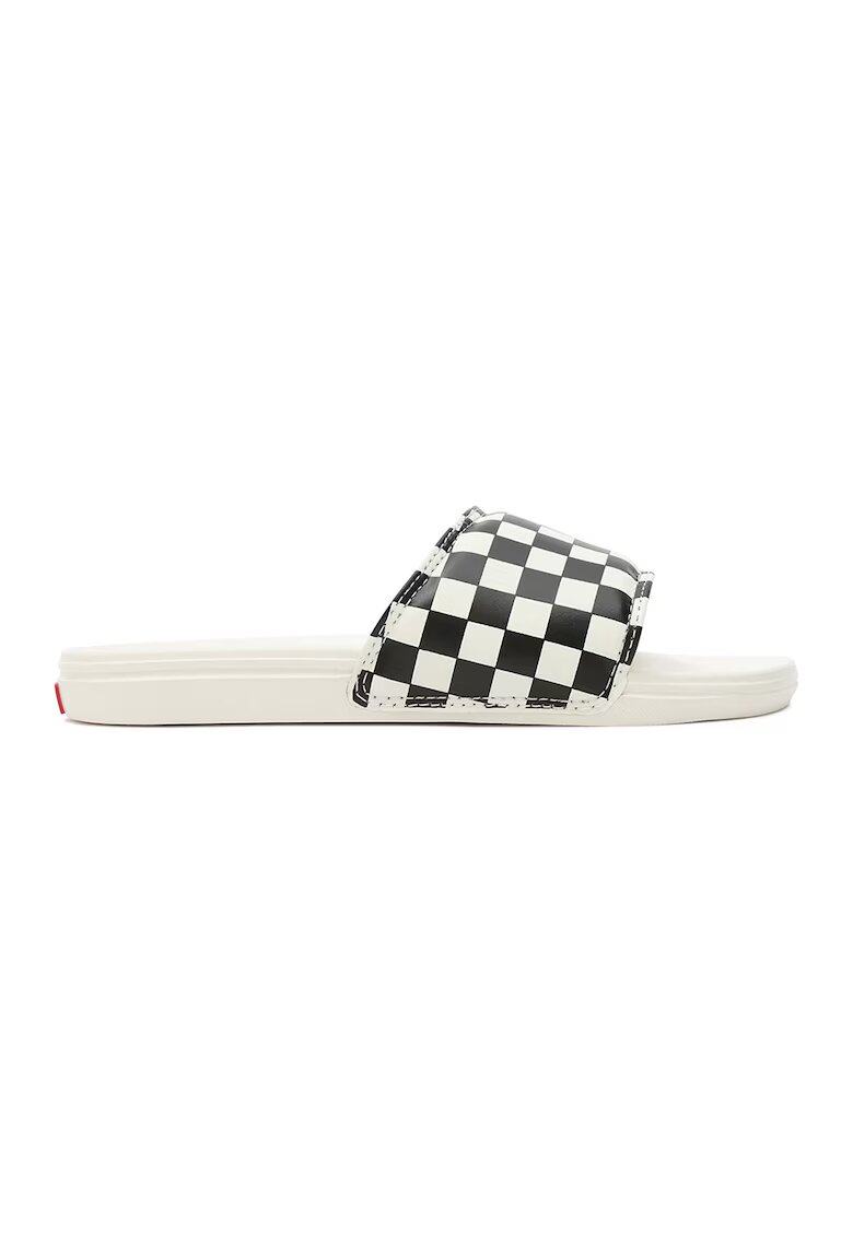 Vans Papuci cu model in carouri La Costa - Alb/Negru