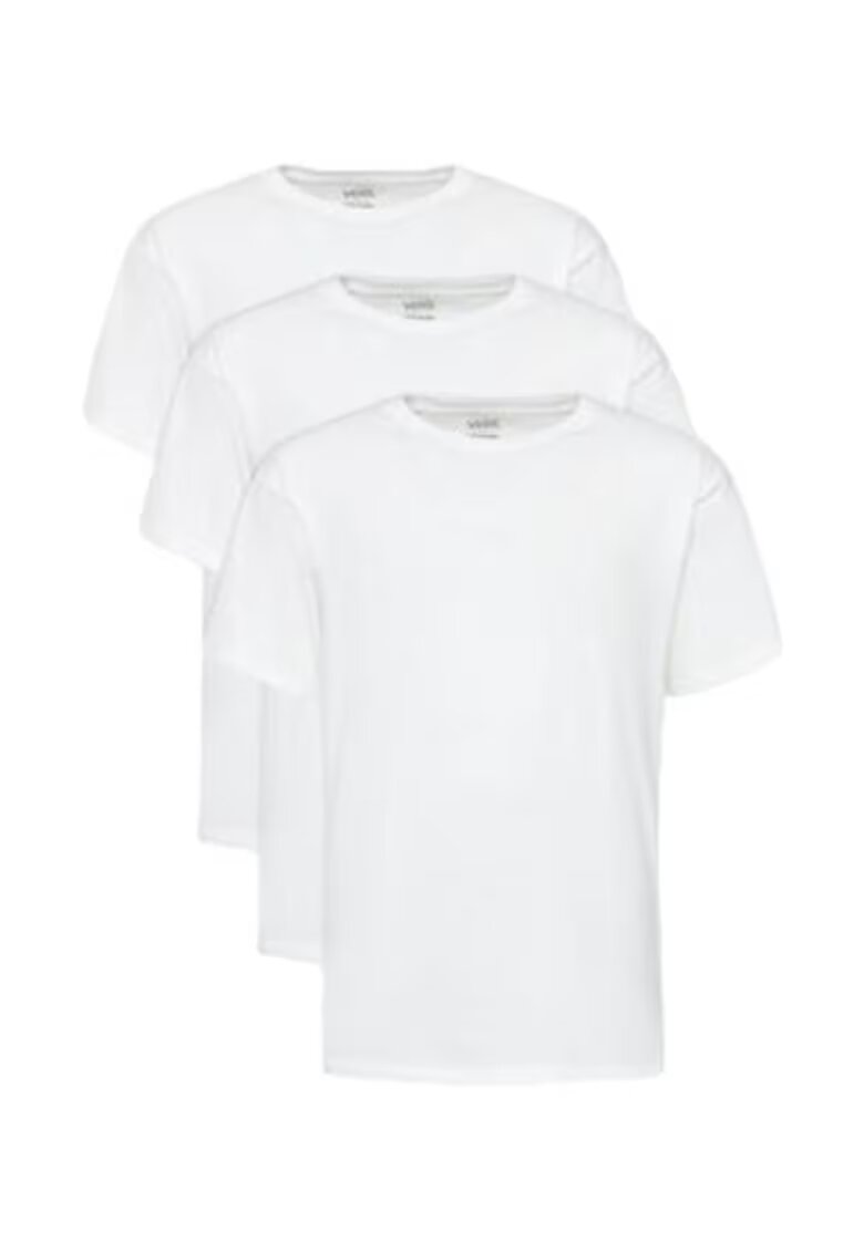 Vans Set 3 tricouri barbati - alb - 100% bumbac -