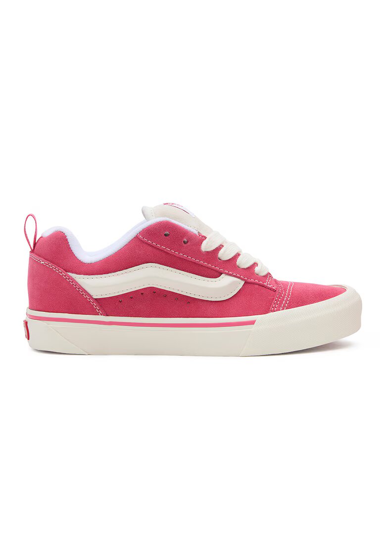 Vans Tenisi de piele intoarsa cu detalii contrastante Knu Skool - Roz/Crem