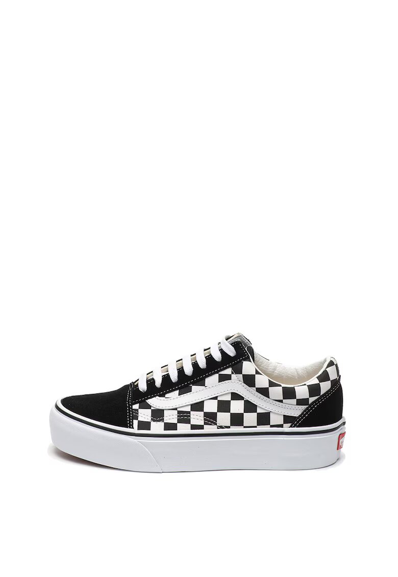 Vans Tenisi flatform unisex - cu insertii de piele intoarsa Old Skool