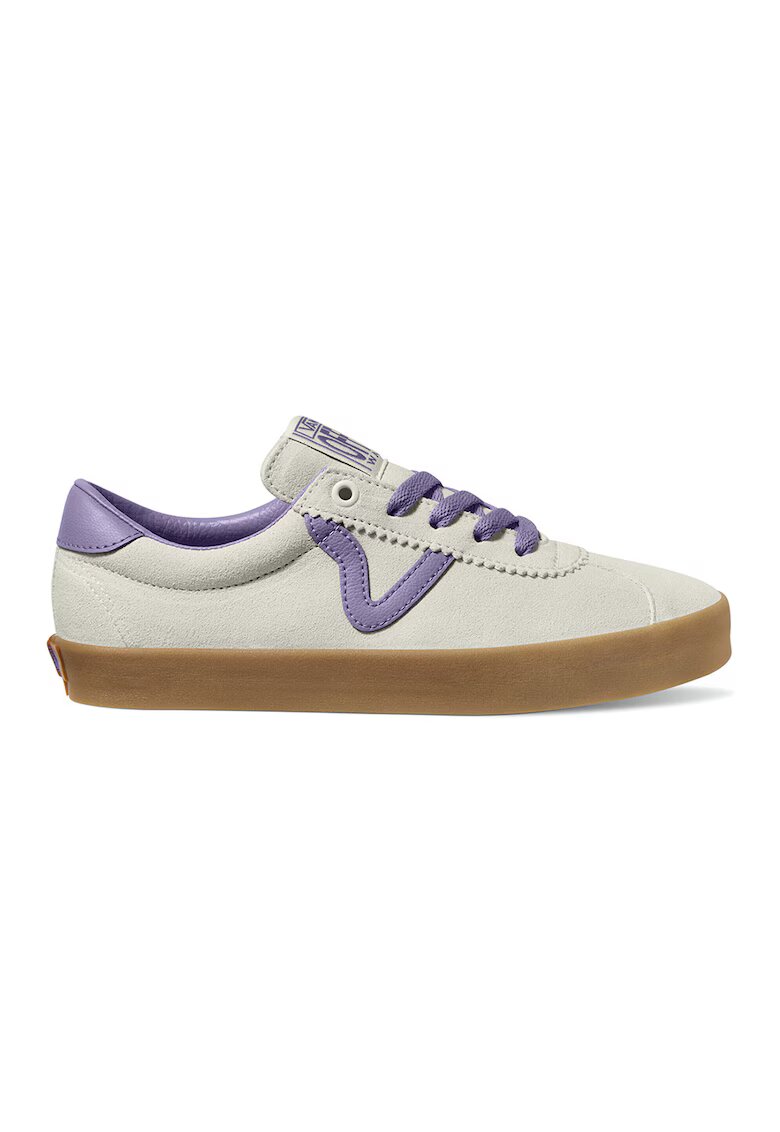 Vans Tenisi low-cut din piele intoarsa - Lila/Crem