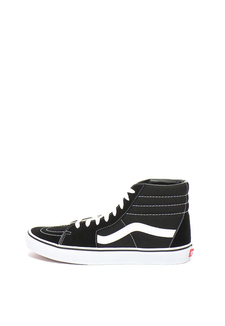 Vans Tenisi mid-high cu insertii de piele intoarsa - Negru