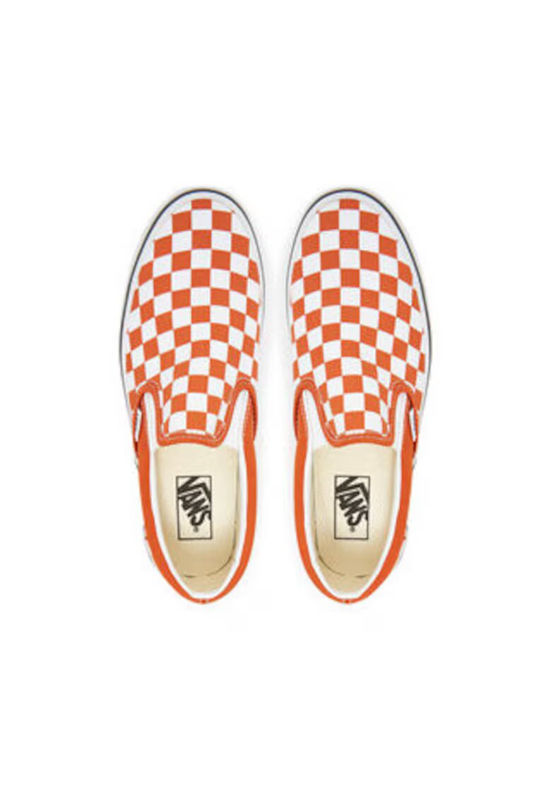 Vans Tenisi unisex - material textil - alb/portocaliu