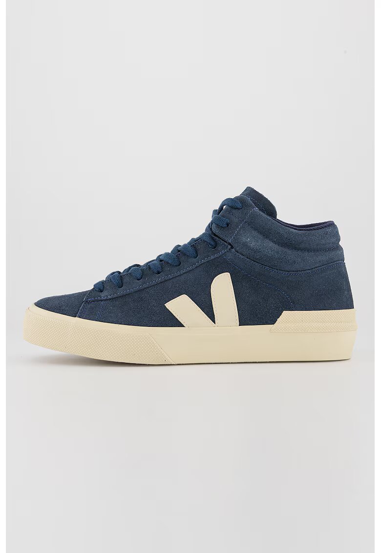 Veja Pantofi sport medii de piele intoarsa - Albastru inchis