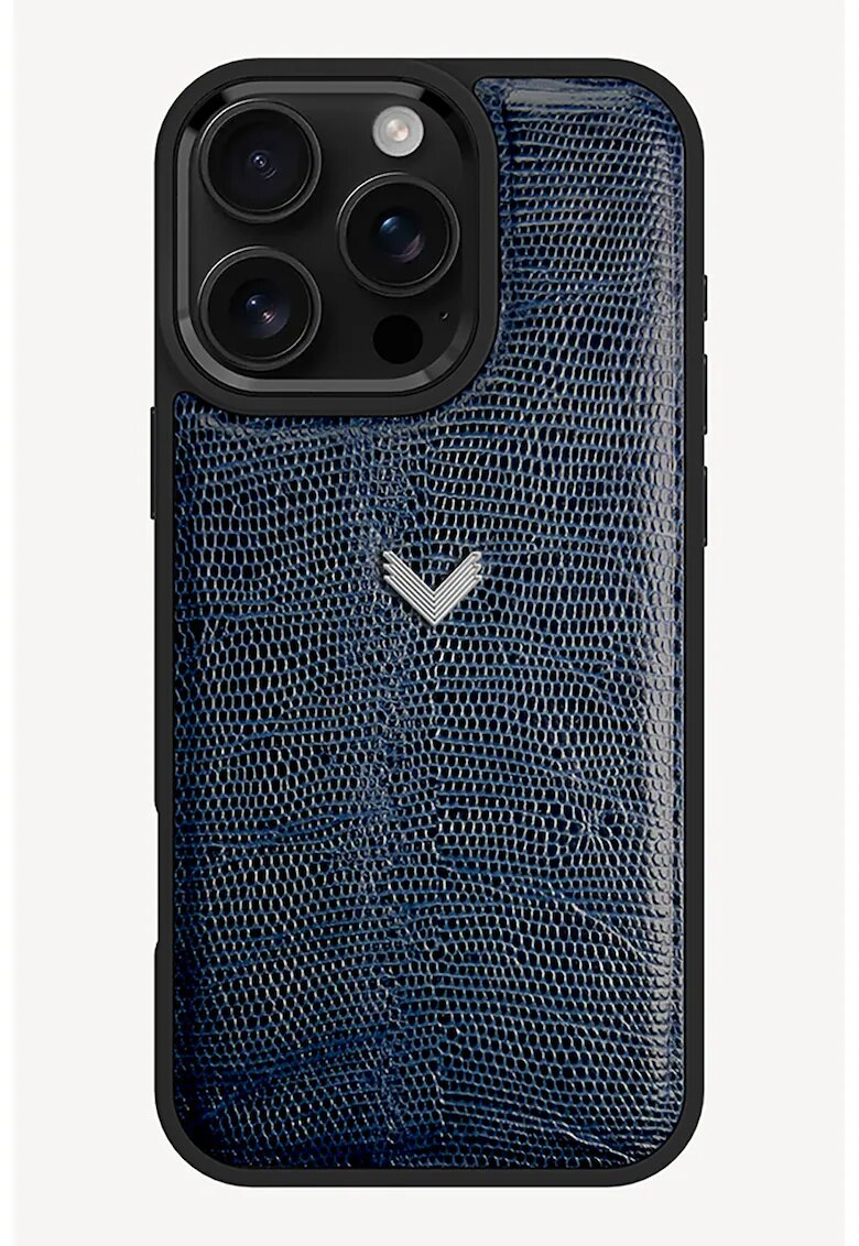 VELANTE OFFICIALE Husa de telefon din piele iPhone 16 Pro Max - Bleumarin