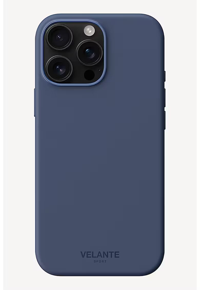 VELANTE SPORT Husa din silicon iPhone 16 Pro Max MagSafe - Albastru inchis