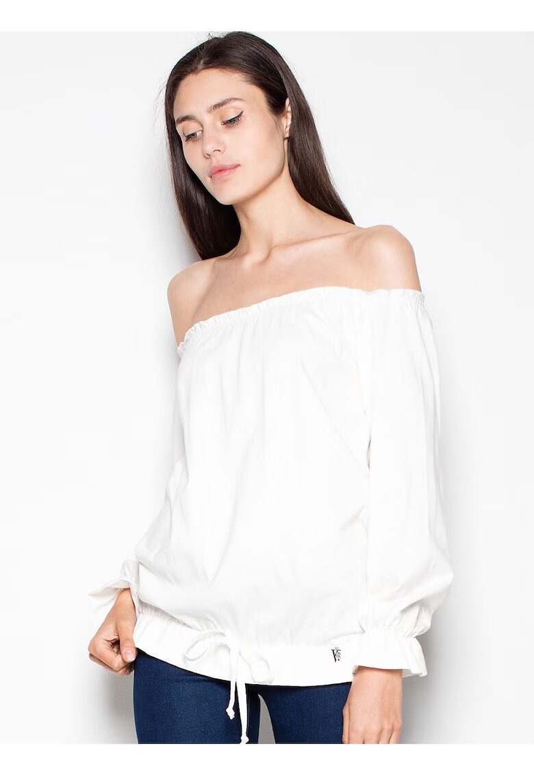 Venaton Bluza dama bej - bumbac - maneca lunga - model lejer