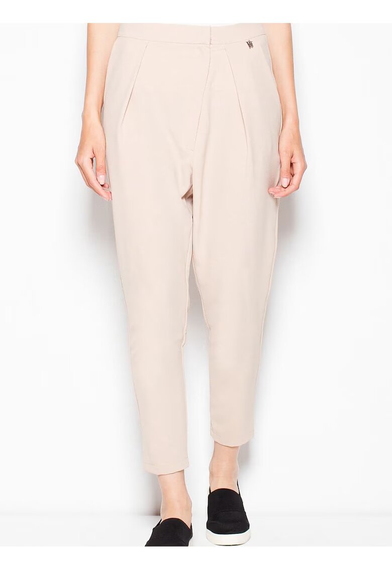 Venaton Pantaloni dama conici - confortabili - bej - poliester