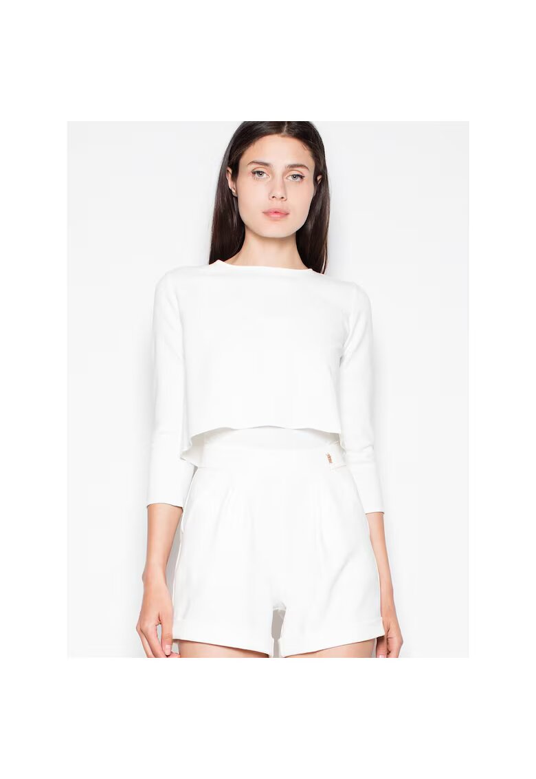 Venaton Salopeta dama eleganta - cu pantaloni scurti - maneci lungi - bej - poliester
