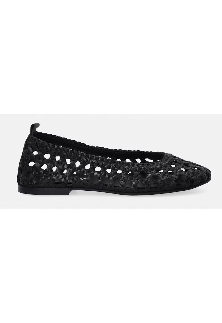 VENEZIA Balerini din piele cu model impletit