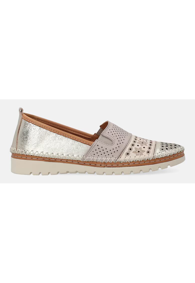 VENEZIA Balerini wedge din piele
