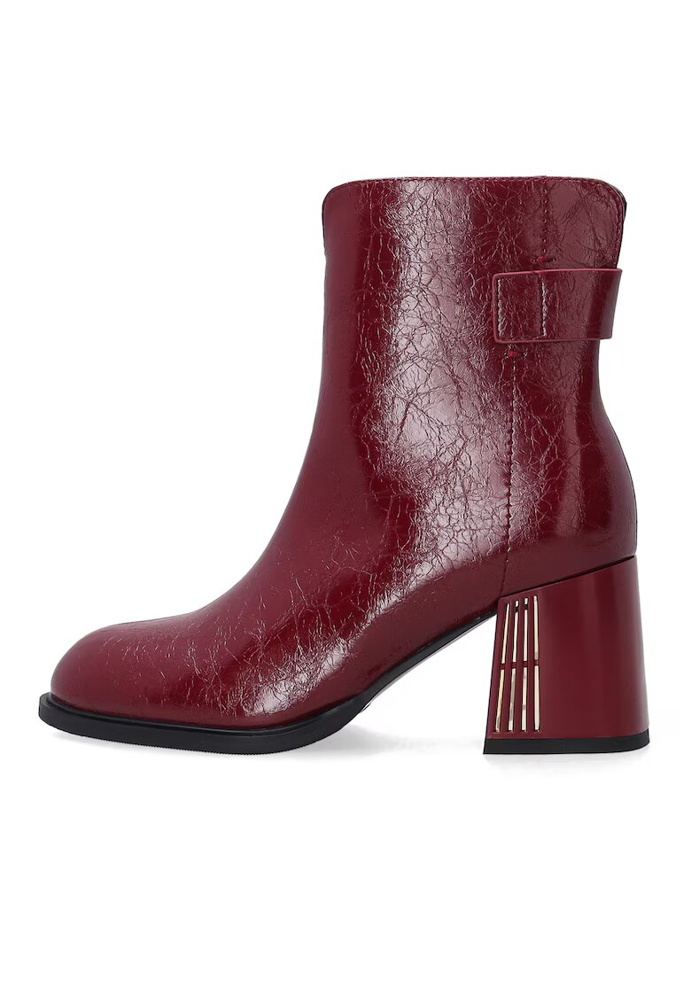 VENEZIA Botine din piele lacuita cu toc