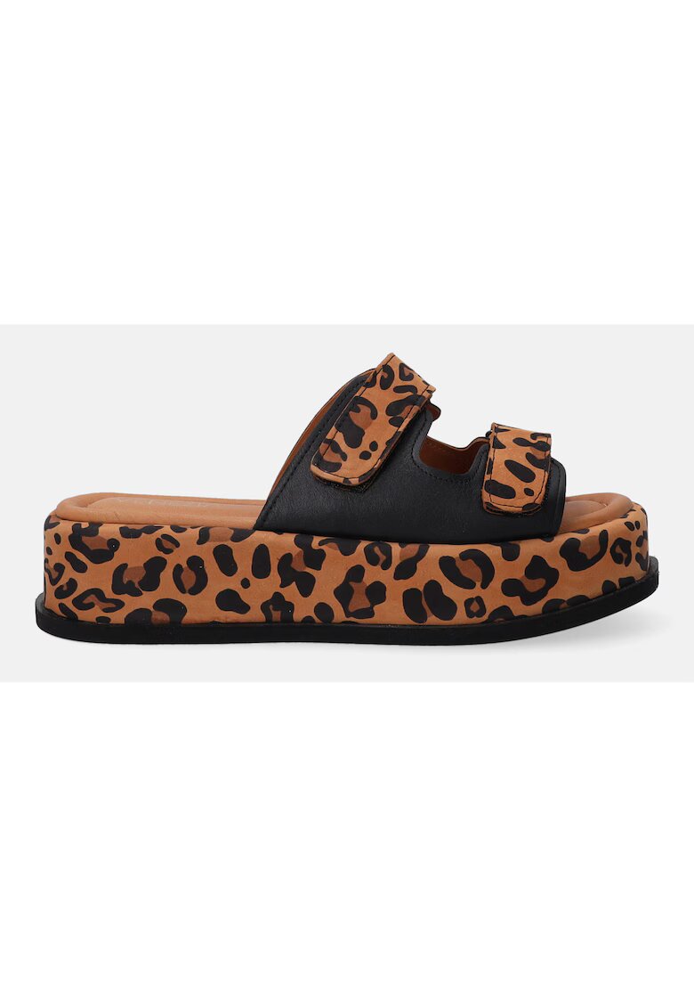VENEZIA Dlapi flatform cu animal print
