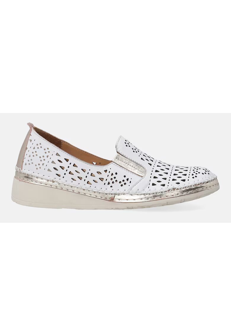 VENEZIA Espadrile din piele cu snururi de ajustare
