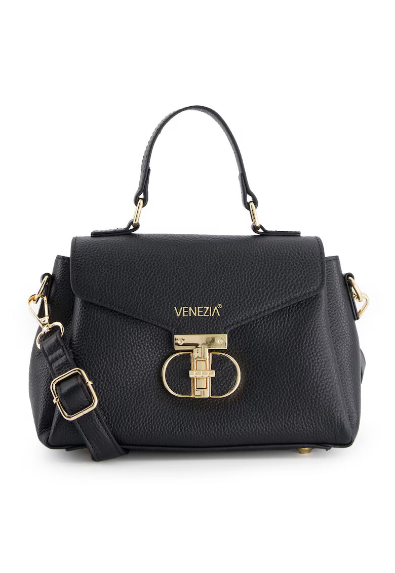 VENEZIA Geanta crossbody din piele naturala cu curea detasabila