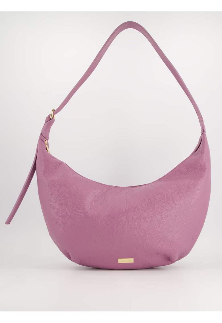 VENEZIA Geanta crossbody piele naturala - lungime maxima - 1 buzunar interior - Violet