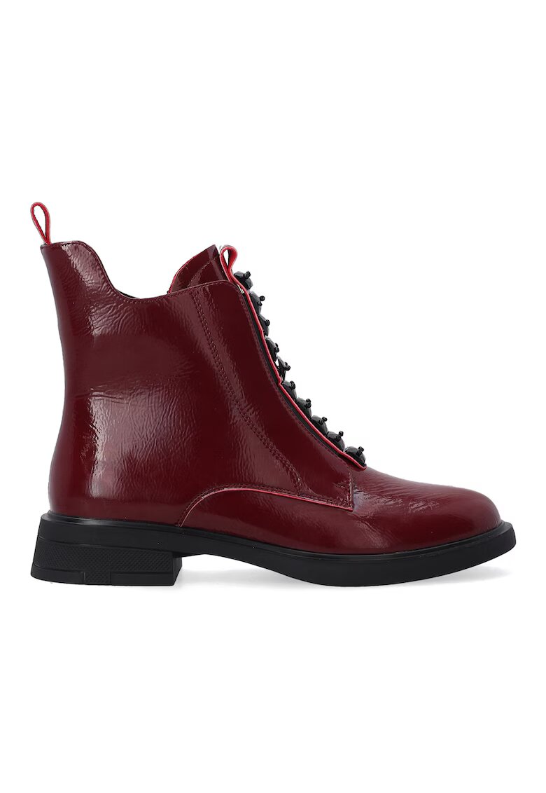 VENEZIA Ghete bordeaux din piele lacuita pentru femei