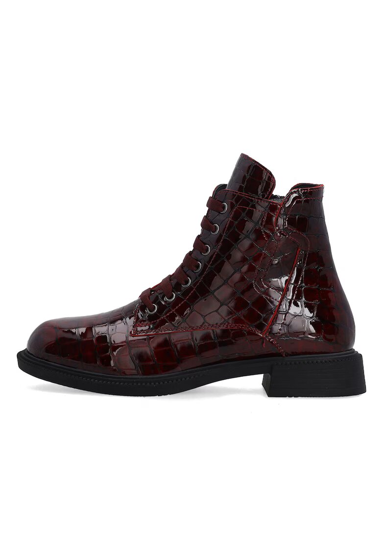 VENEZIA Ghete din piele lacuita mock-croc