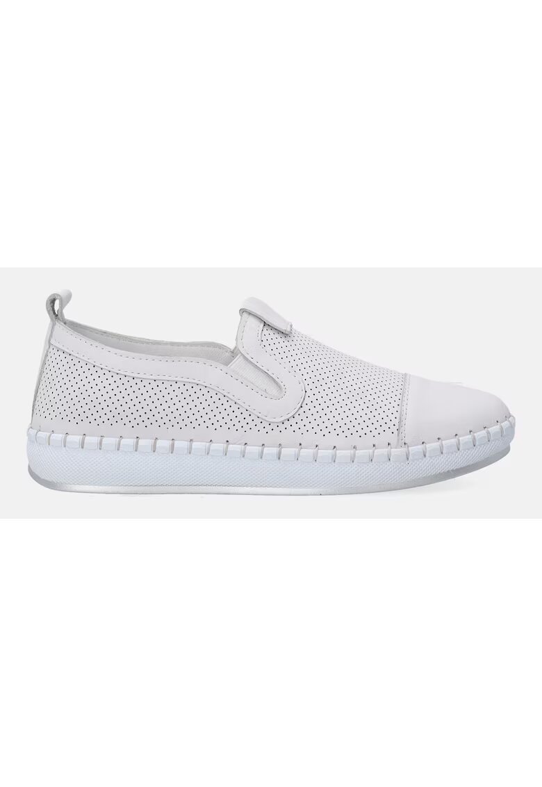VENEZIA Mocasini de piele cu aspect perforat