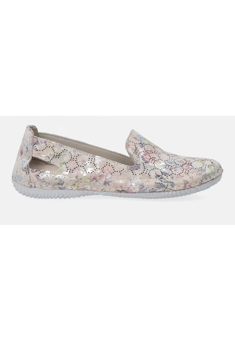 VENEZIA Mocasini de piele nabuc cu decupaje