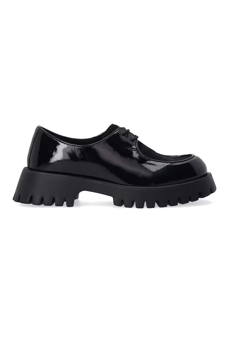 VENEZIA Pantofi casual din piele lacuita si piele intoarsa