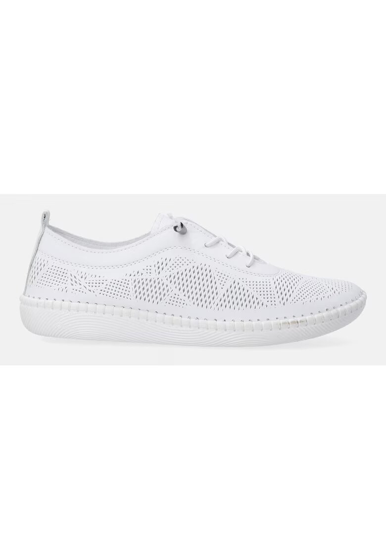 VENEZIA Pantofi de piele cu detalii perforate