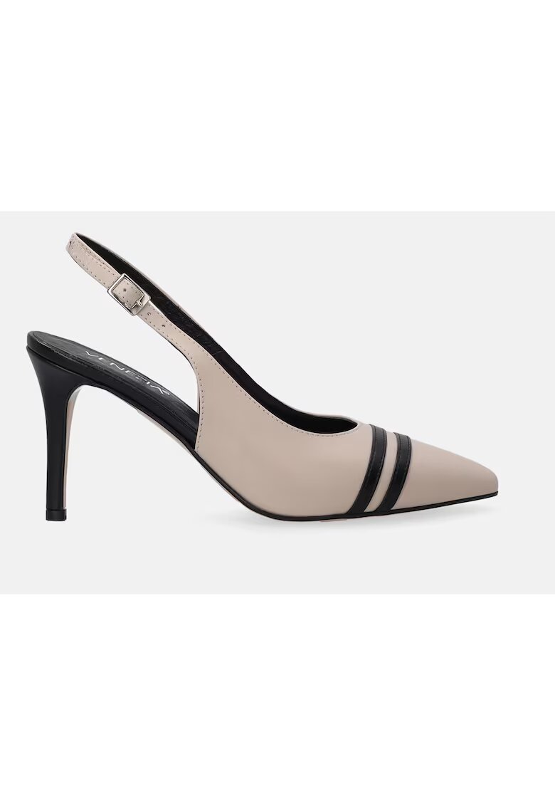 VENEZIA Pantofi din piele - cu toc stiletto si bareta slingback
