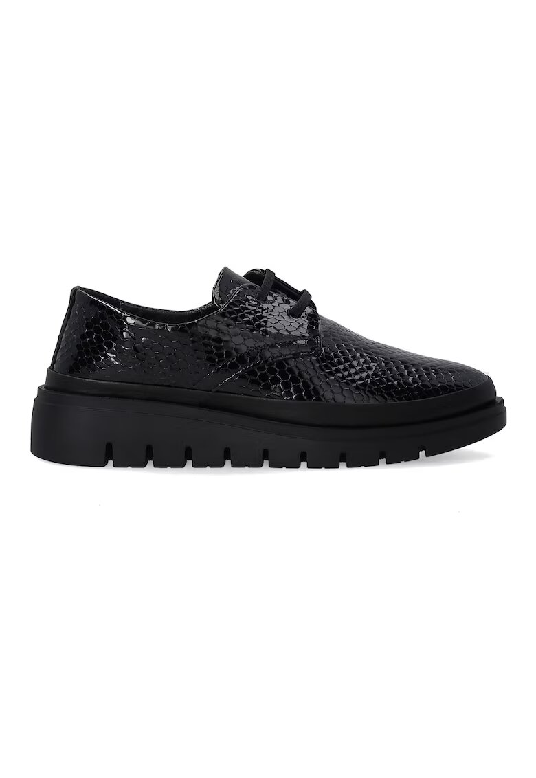VENEZIA Pantofi din piele lacuita cu aspect de piele de sarpe -