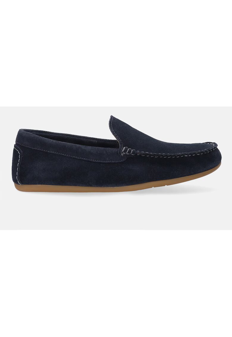 VENEZIA Pantofi loafer cu talpa plata - de piele intoarsa