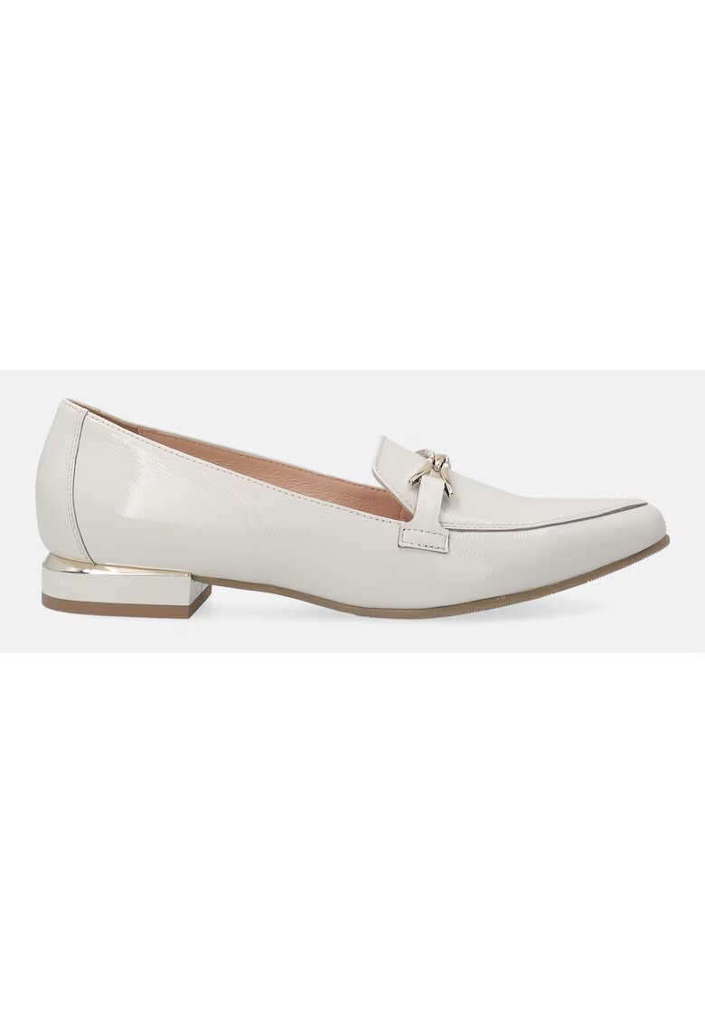 VENEZIA Pantofi loafer de piele lacuita cu varf ascutit