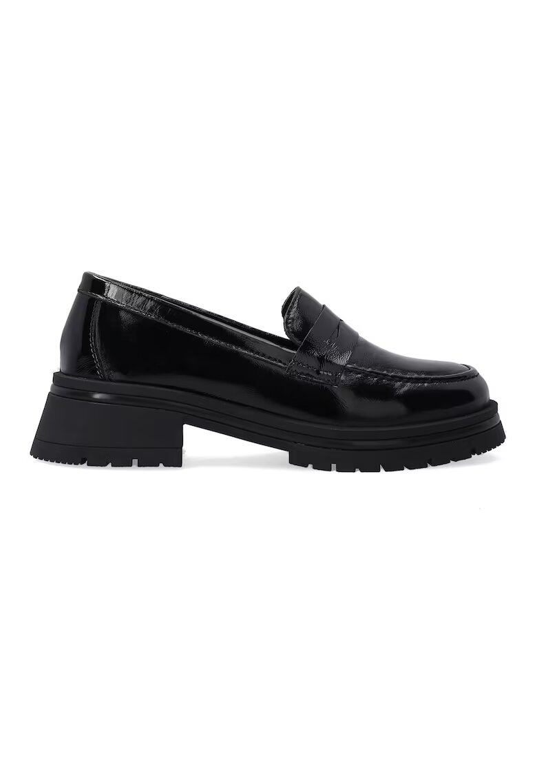 VENEZIA Pantofi loafer din piele lacuita cu varf rotunjit