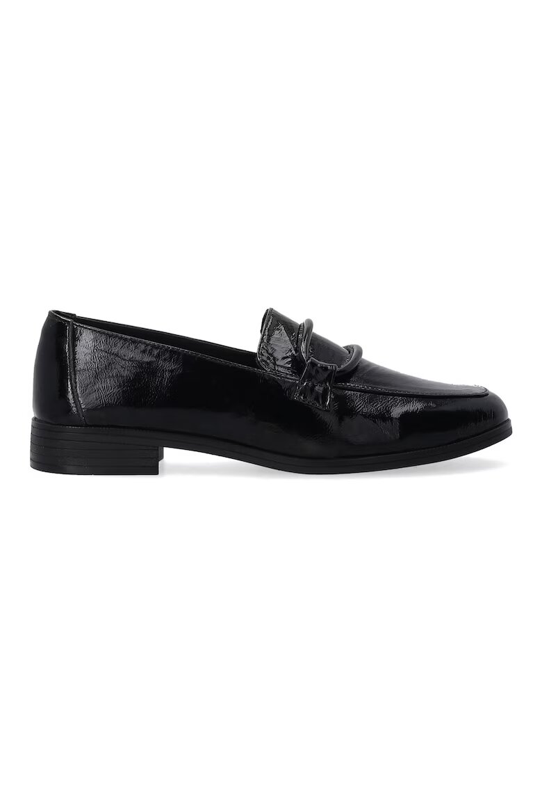 VENEZIA Pantofi loafer din piele lacuita - Negru