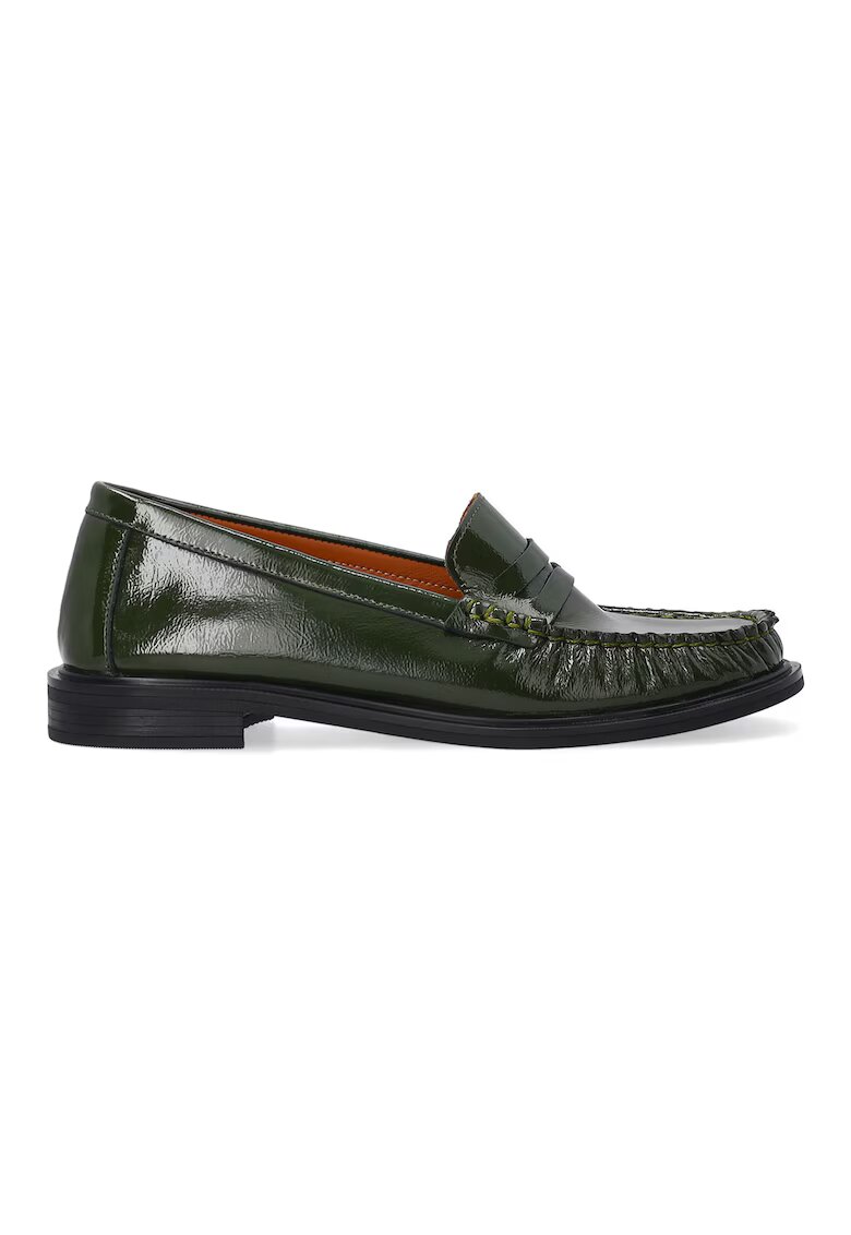 VENEZIA Pantofi loafer din piele lacuita pentru femei cu varf cusut -