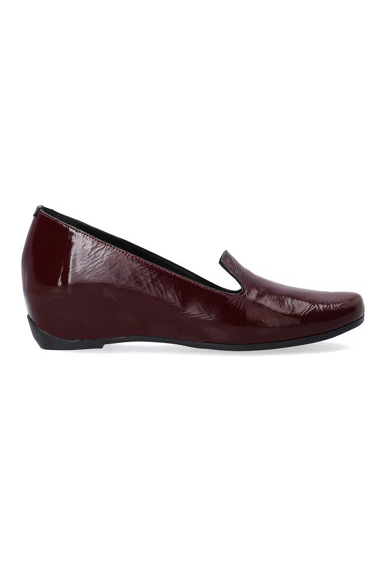 VENEZIA Pantofi loafer din piele lacuita - Visiniu
