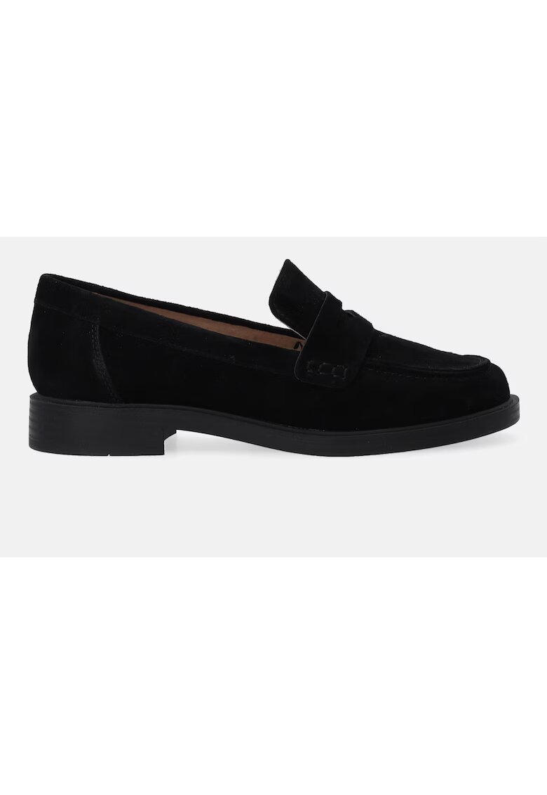VENEZIA Pantofi loafer uni din piele intoarsa1