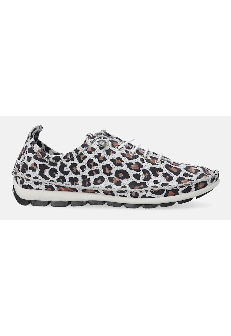 VENEZIA Pantofi sport din piele cu animal print