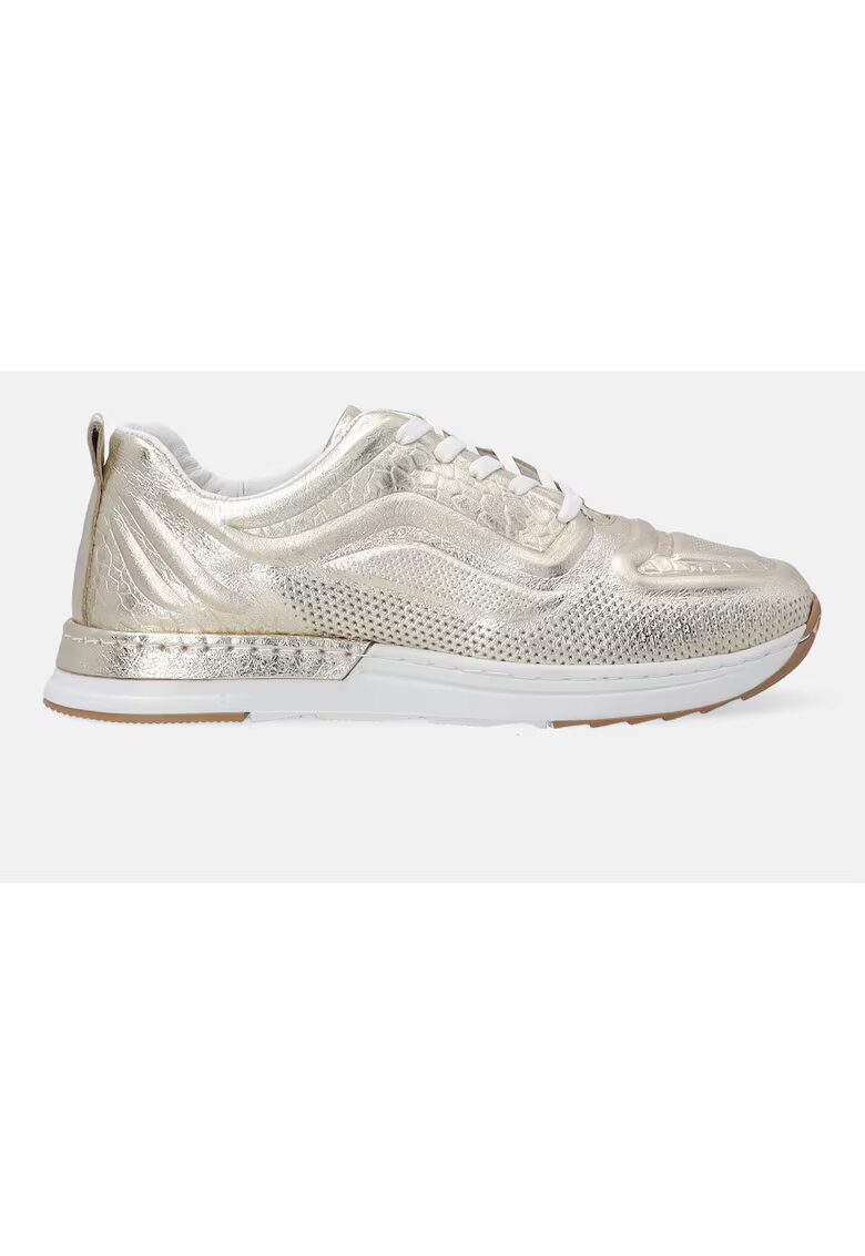 VENEZIA Pantofi sport din piele cu aspect metalizat