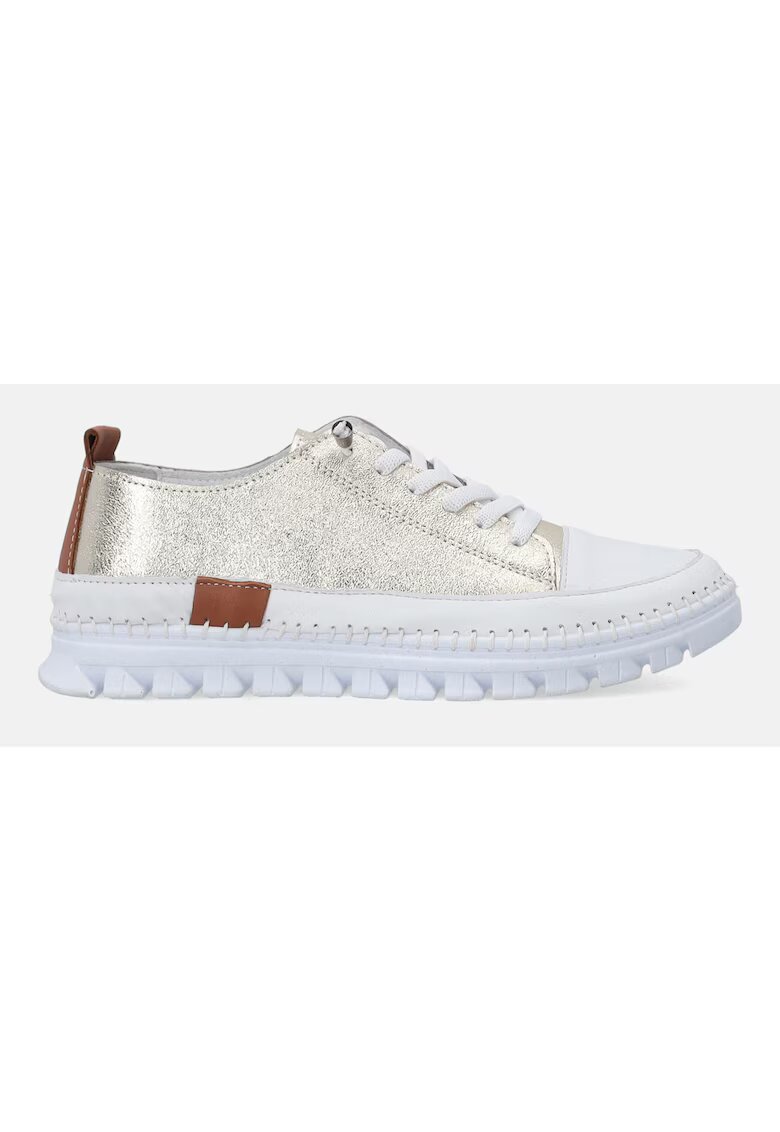 VENEZIA Pantofi sport din piele cu cusaturi decorative