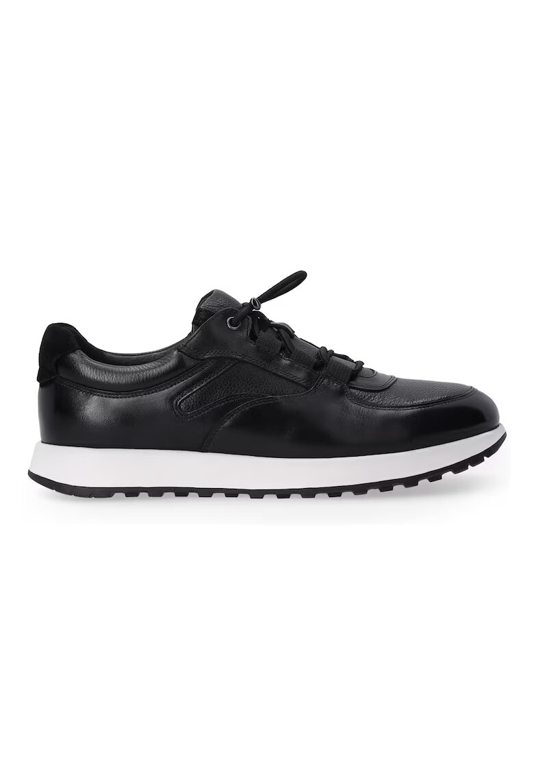 VENEZIA Pantofi sport din piele - cu sireturi elastice