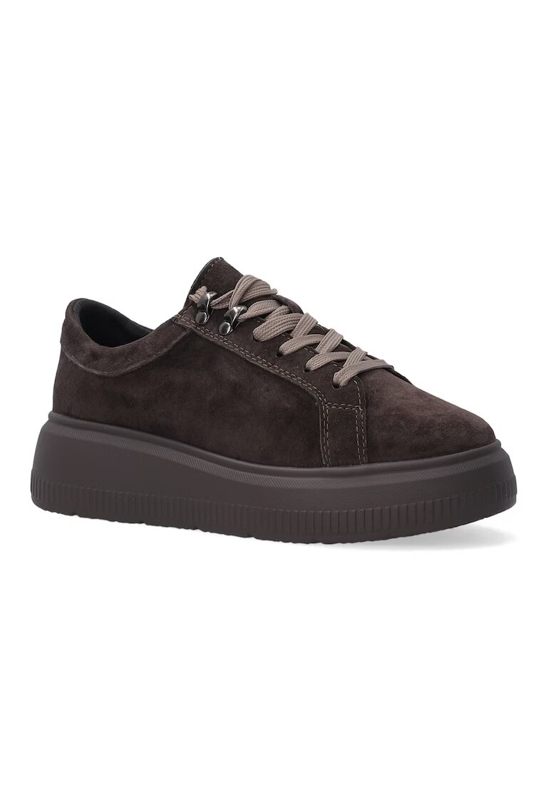 VENEZIA Pantofi sport din piele intoarsa naturala - cu talpa wedge