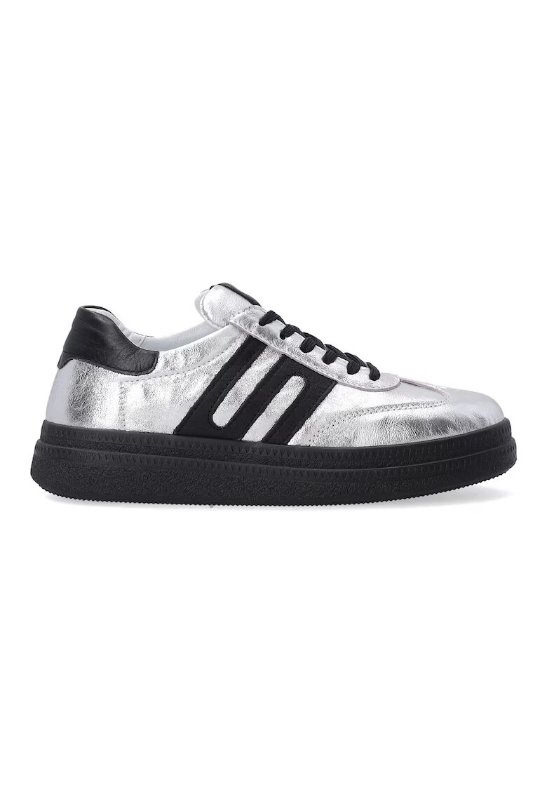 VENEZIA Pantofi sport din piele naturala cu aspect metalizat