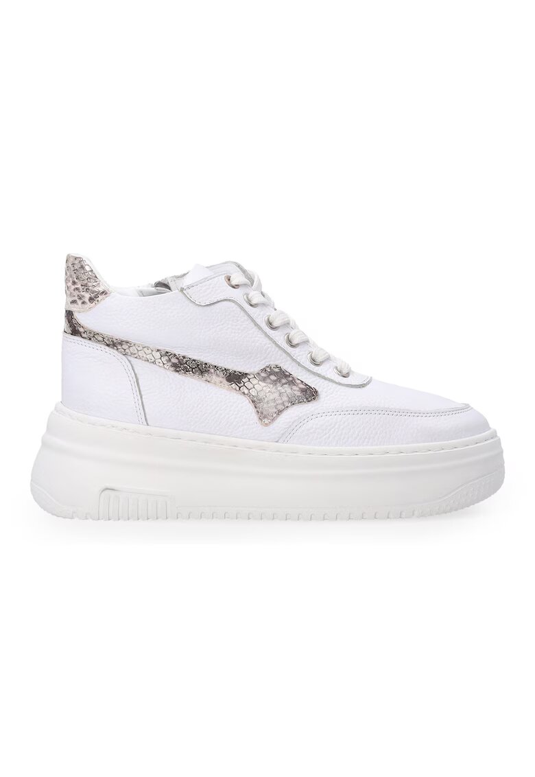 VENEZIA Pantofi sport din piele naturala neteda cu talpa wedge