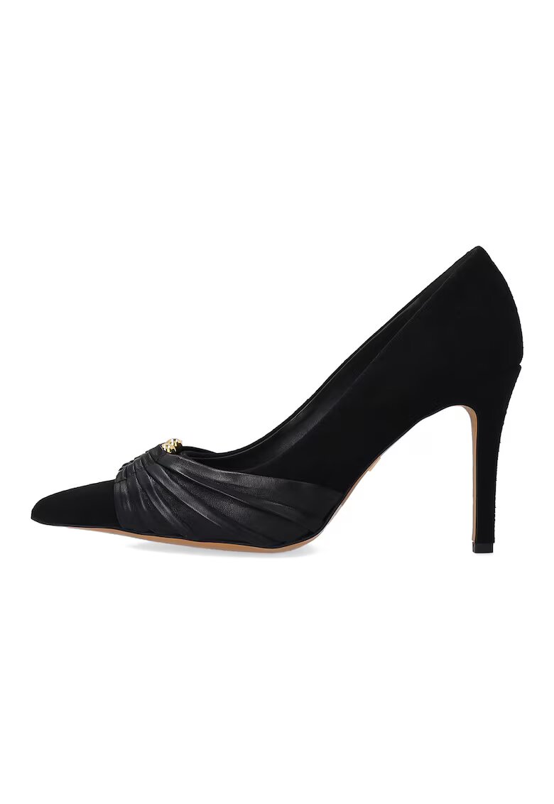 VENEZIA Pantofi stiletto din piele intoarsa si naturala