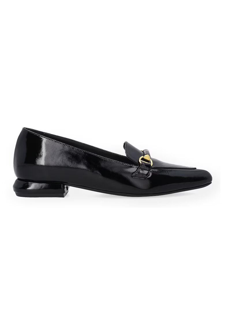 VENEZIA Pantofi tip loafer din piele lacuita cu varf ascutit