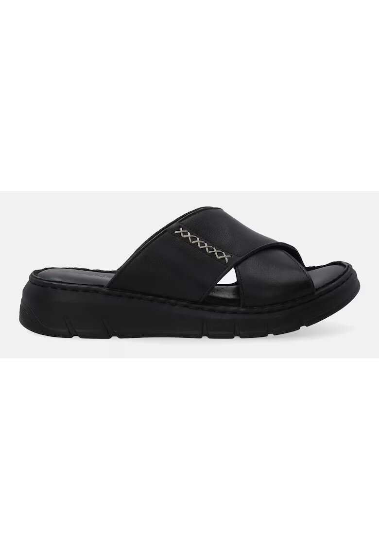 VENEZIA Papuci demiwedge din piele