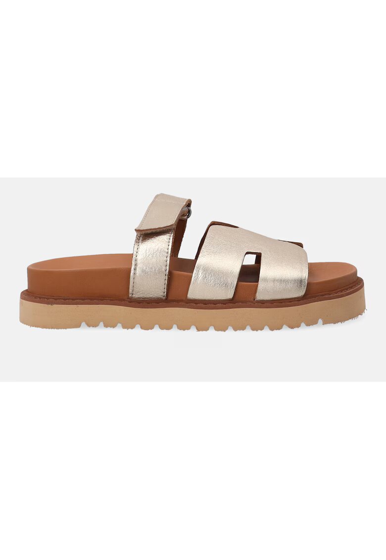 VENEZIA Papuci din piele - cu velcro