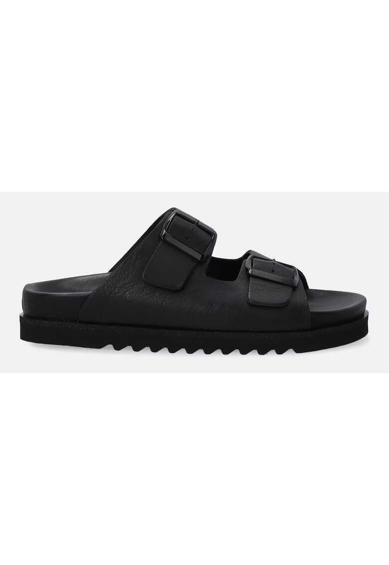 VENEZIA Papuci flatform din piele