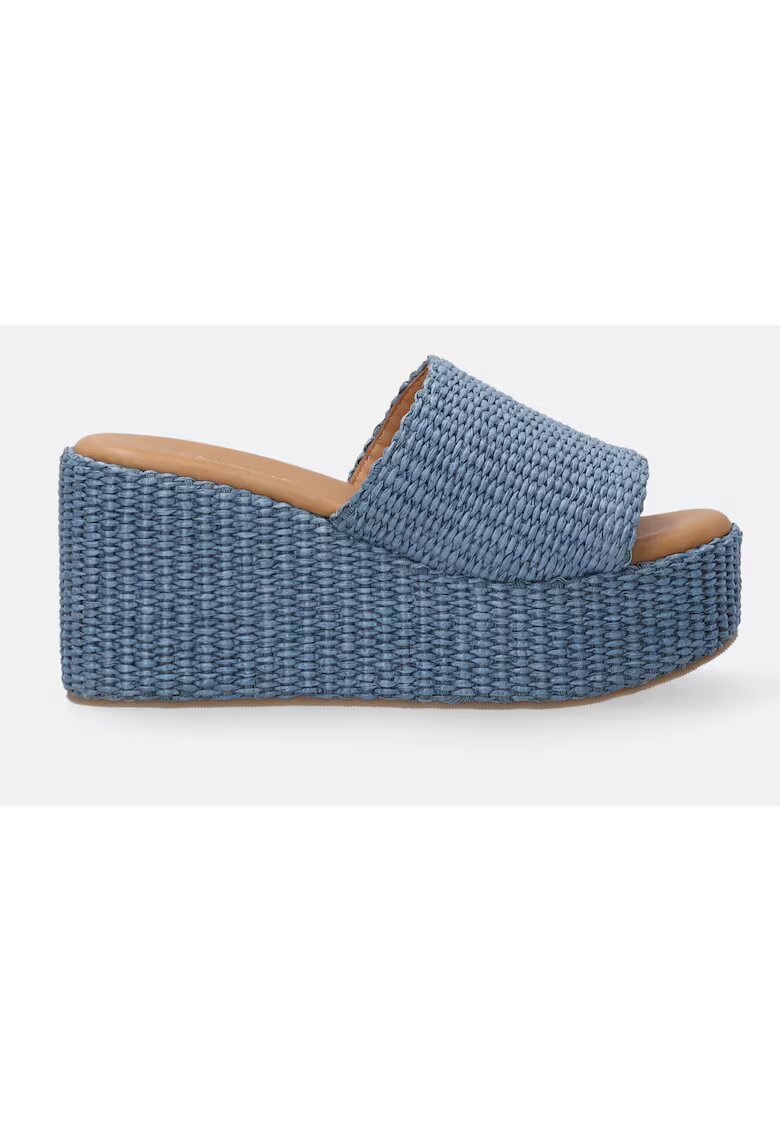 VENEZIA Papuci wedge din piele