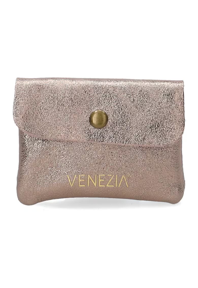 VENEZIA Portofel din piele naturala cu buzunar interior cu fermoar