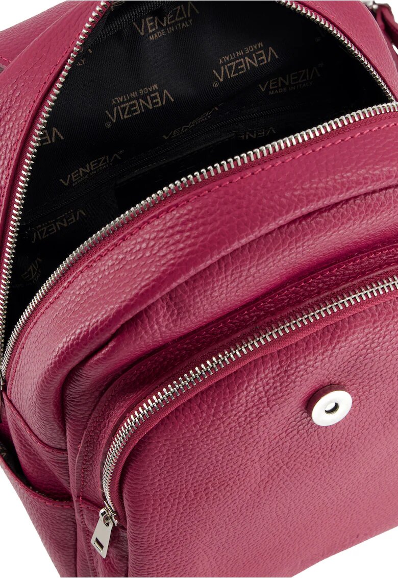 VENEZIA Rucsac din piele cu clapa